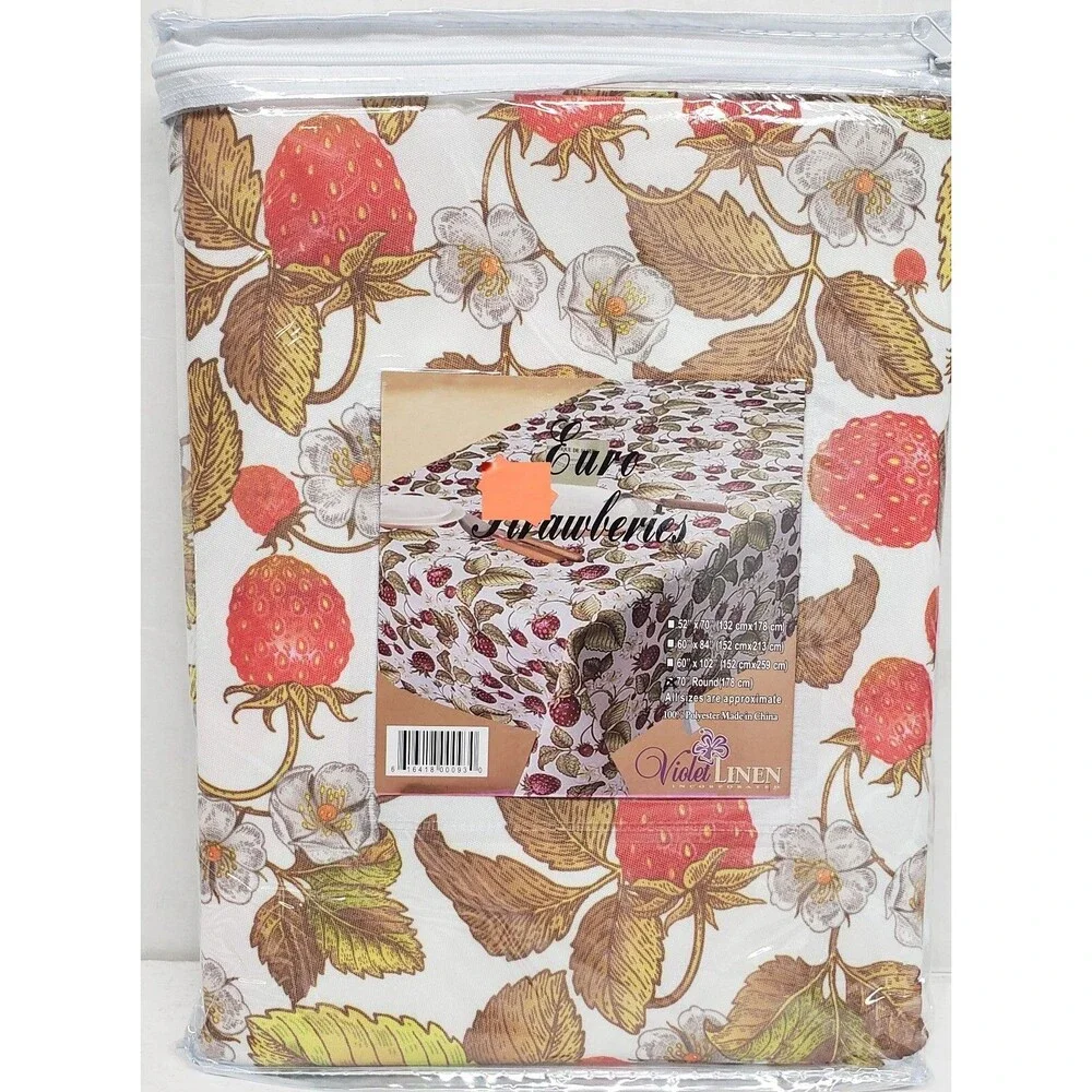 1 Printed Fabric Tablecloth, 70